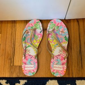 BRAND NEW Lily Pulitzer flip flops
